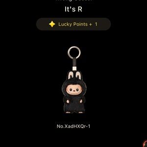 Pop mart THE MONSTERS Pin for Love Series-Vinyl Plush Pendant "R"